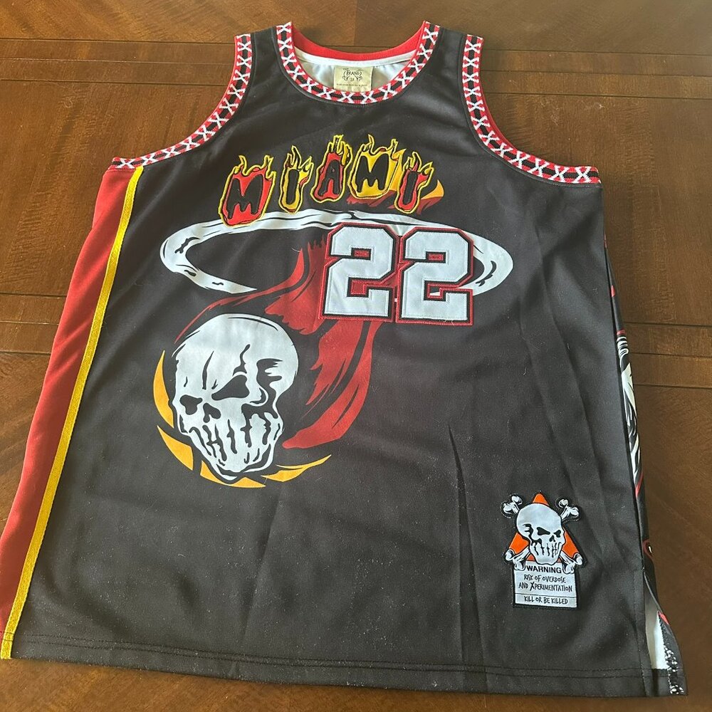 Brand X Basketball Jersey #22 Jimmy Butler Size 2XL Miami NBA‎ Rare